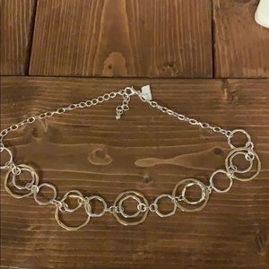 Silver and gold necklace